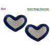 -Piece Heart-Shaped Shaggy Doormat Set – Soft Velvet Bathroom and Door Mats