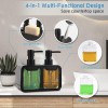 Premium 2-in-1 Shampoo and Shower Gel Dispenser with Holder for homes, hotels, gyms, spas, and salons