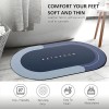 Oval Shape Anti-Skid Bathroom Doormat Combo – 2 PC Set