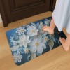 Premium Anti-Skid Floral Printed Floor Mat – Soft Polyester Fabric Top with Rubber Backing