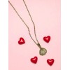 Elegant Gold-Plated Shell Pendant Necklace for Women & Girls – Stylish Chain with Shimmering CZ Stones