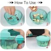 450 ML Vegetable, Fruit ,Onion Chopper , Hand Meat Grinder Mixer Food Processor Slicer Shredder Salad Maker
