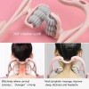 Manual Neck Massager, Trigger Point Roller Self Massager for Pain Relief deep Tissue Handheld Shoulder Tool with 6 Balls 