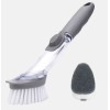 Cleaning Brush With Soap Dispenser Sponge Dish Scrubber for Kitchen Sink Wash Decontamination