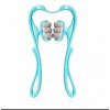 Manual Neck Massager, Trigger Point Roller Self Massager for Pain Relief deep Tissue Handheld Shoulder Tool with 6 Balls 