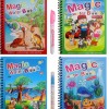 Magic Water Coloring Book – Reusable Water Drawing Book for Kids  