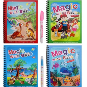 Magic Water Coloring Book – Reusable Water Drawing Book for Kids  