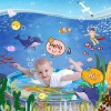 Toddly SplashJourney XL Inflatable Tummy Time Water Mat – Baby Sensory Play Mat for Early Development