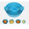 6-Piece Air Fryer Reusable Silicone Pot Set – Nonstick Heat-Resistant Air Fryer Basket & Tray