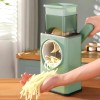 Manual Rotary Cheese Grater & Vegetable Slicer with 3 Interchangeable Blades