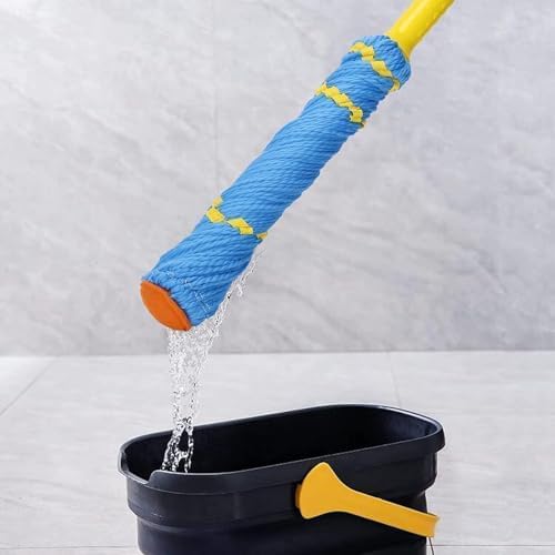 Microfiber Twist Mop – Floor Cleaning Dust Mop with Super Absorbent Head