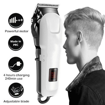 Hair Trimmer for Men Hair Cutting – Rechargeable Beard Trimmer for Man – Waterproof Shaver with USB Charging & 4 Combs for Hairs, Beard And Moustaches - Cordless Hair Trimmer