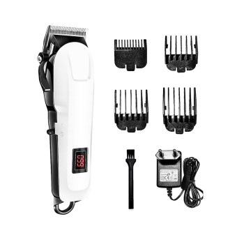Hair Trimmer for Men Hair Cutting – Rechargeable Beard Trimmer for Man – Waterproof Shaver with USB Charging & 4 Combs for Hairs, Beard And Moustaches - Cordless Hair Trimmer