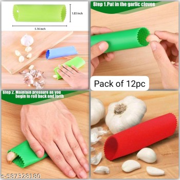 Silicone Garlic Peeler Roller – Easy & Quick Garlic Skin Remover Tube | Durable, Non-Slip, Odor-Free, Dishwasher Safe Garlic Clove Peeling Tool for Home Kitchen Cooking & Food Preparation