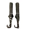Bibas Trading Co. Hand-Open Two-Fold Black Umbrella – Compact, Durable & Portable Travel Umbrella for Daily Use & Outdoor Protection