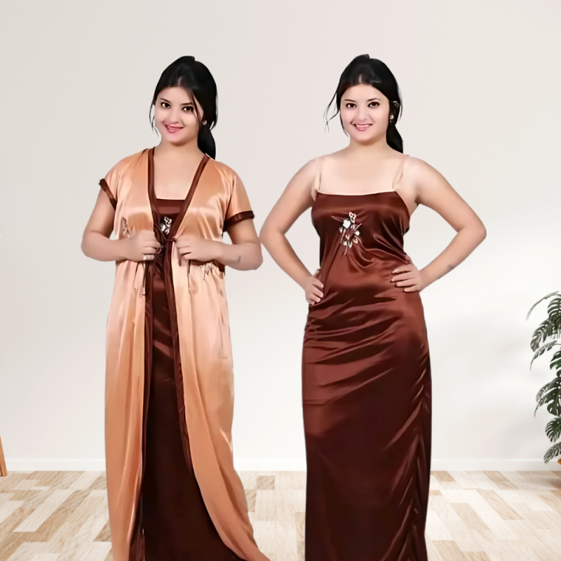 Comfy Satin Night Dress Set