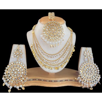 NECKLACE CHAIN with mangtikka JEWELLERY SET For Women & Girl