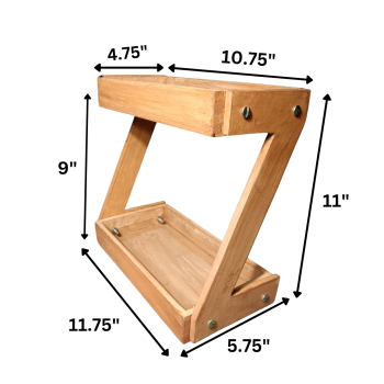 Xarvita 2-Tier Z Shaped Rack 