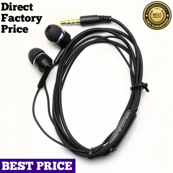 ZedPunch EARPHONE TURBO BASS SOUND FOR ALL DEVICES AND MIC FOR CALLING With Button