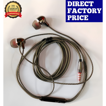 ZedPunch EARPHONE TURBO BASS SOUND FOR ALL DEVICES AND MIC FOR CALLING With Button NEW STYLE