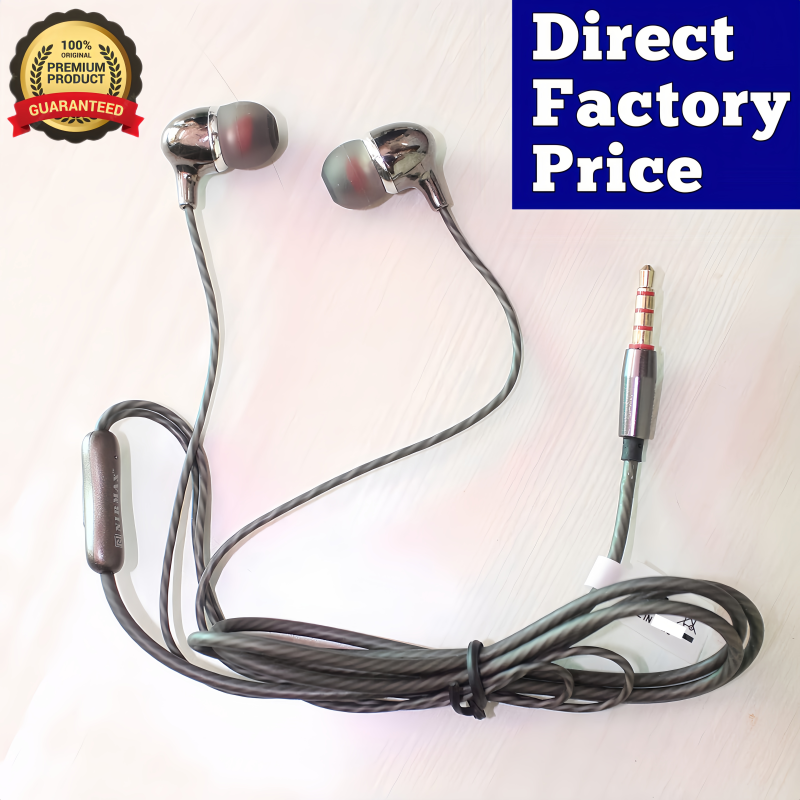 ZedPunch EARPHONE TURBO BASS SOUND FOR ALL DEVICES AND MIC FOR CALLING With Button 