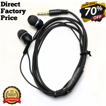 ZedPunch EARPHONE TURBO BASS SOUND FOR ALL DEVICES AND MIC FOR CALLING With Button 