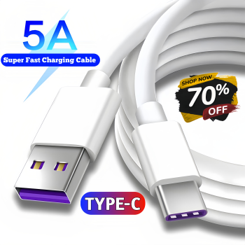 ZedPunch Ultra USB Type C Cable SUPER FAST CHARGING CABLE (3.4A Output 34W/10V) Premium Quality