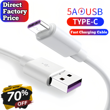 ZedPunch Ultra USB Type C Cable (3.4A Output 34W/10V)SUPER FAST CHARGING CABLE Premium Quality