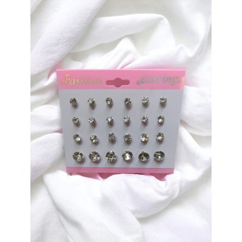 White Diamond tops Earrings studs for girls and women 