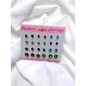 White Diamond tops Earrings studs for girls and women 