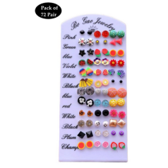 Multi purpose design Earrings with different shape, color mix design tops for women and girls Fashion