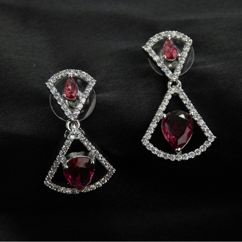Premium Red American Diamond Tops