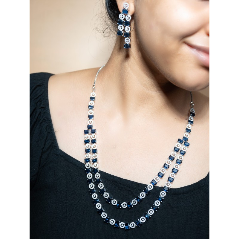 American Diamond Necklace Set