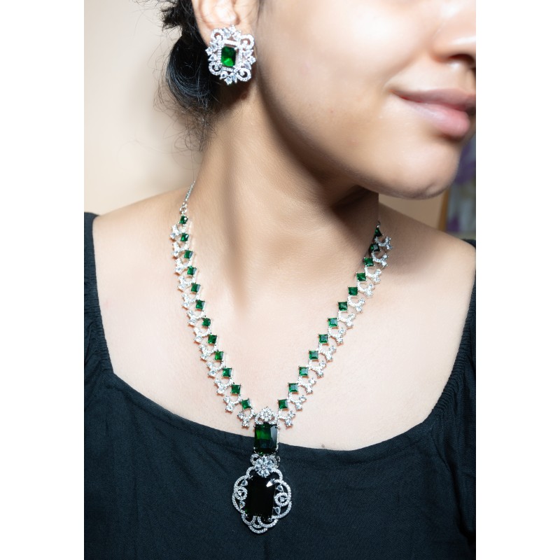 American Diamond Necklace Set for girls and women's