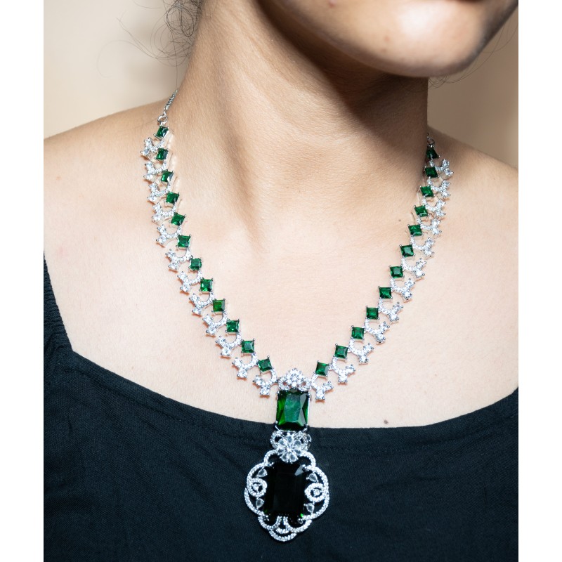 American Diamond Necklace Set for girls and women's