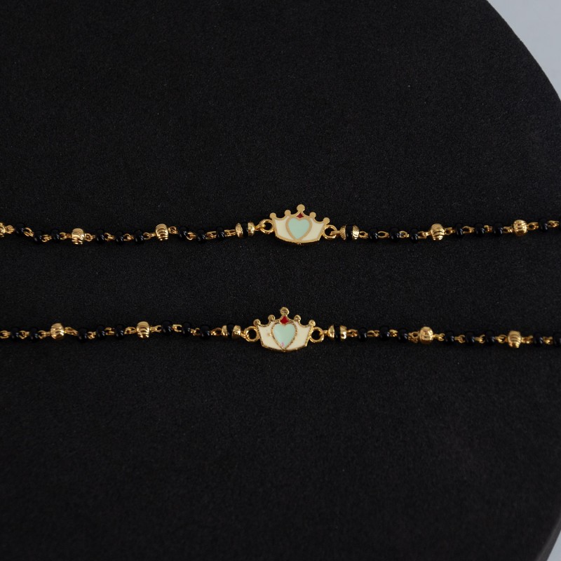 Golden Colourful Charm Infant Bracelet Bracelet KBLT-0733 (1-3 yrs)