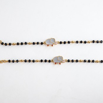 Golden baby elephant Infant Bracelet KBLT-0728 (1-3 yrs)