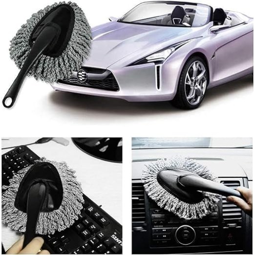 Microfiber Cleaning Duster Brush for Car, Home, Kitchen and Computer with Handle 