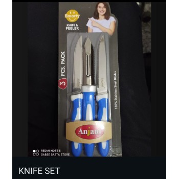 stainless steel knife combo set pack of 3 pc for vegetable and fruit cutting 