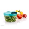 Mini Kitchen Vegetable Manual Chopper with 3 Blades  Effortless Cutting & Chopping