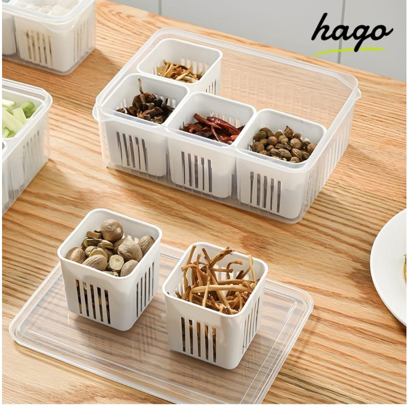 food organizer Basket with Divided food box for Freezer Storage Containers, Kitchen Storage, Vegetable Storage