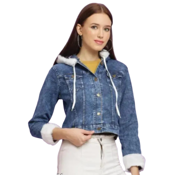 Classic Chic Women's Denim Jacket for women blue color