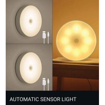 Automatic sensor light for indoor, outdoor, Hallways, bathrooms, kitchens, closets, or staircases.
