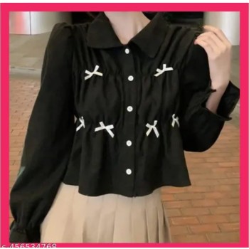 women Short Crepe Shirt Top for office, travel, picnic 