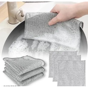 Pack of 5 steel wool utensils cleaning tool steel brush