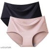 Underwear for Women Seamless High Cut Briefs Mid-Waist Soft No Panty Lines,(Pack of 2) free size