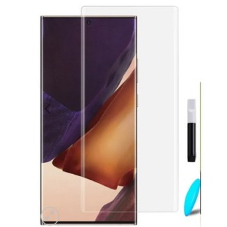 screen protecting glass for samsung galaxy note 20 ultra, uv light glass protector edge to edge full screen coverage