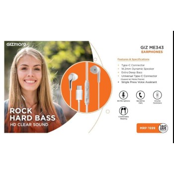 GIZMORE ME343 EARPHONES