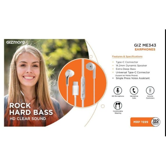 GIZMORE ME343 EARPHONES