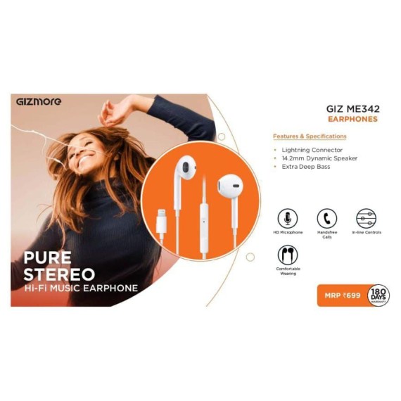 GIZMORE ME342 EARPHONES